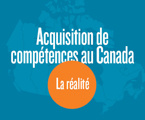 Carte du Canada : Acquisition de compétences au Canada - la réalité.