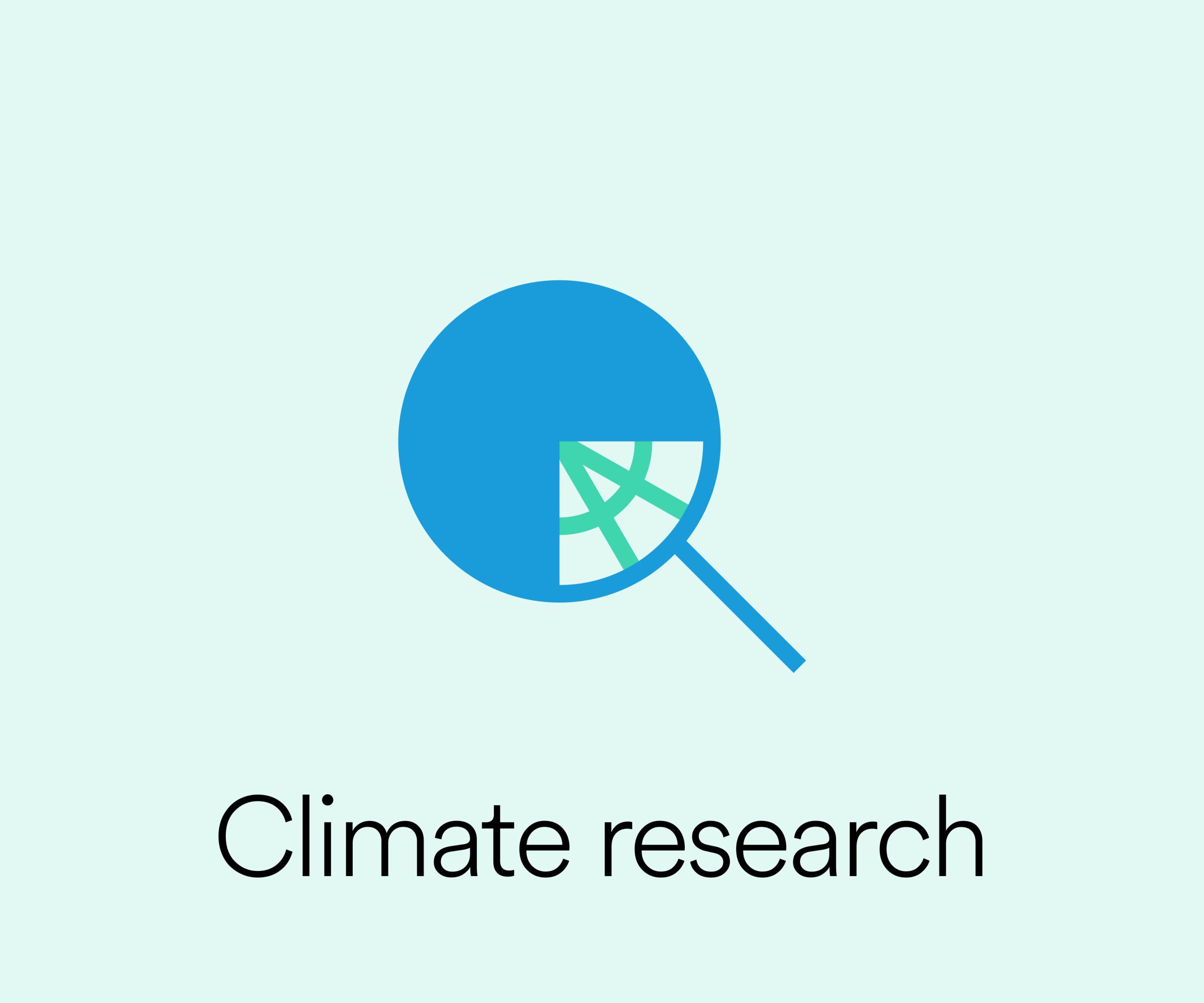 Climate initiative research icon
