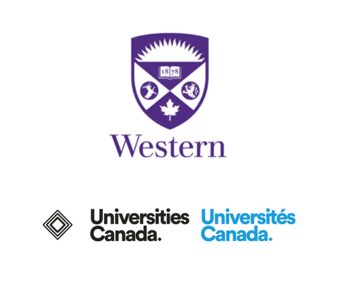 Western University logo with Universities Canada logo below